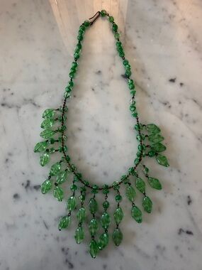 Vintage 1930s Czech Glass Beaded Necklace - Women Jewelry